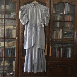 Vintage Nieman Marcus Linen Special Occasion Dress